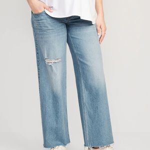 Old Navy Light Blue Flare & Wide Leg Jeans